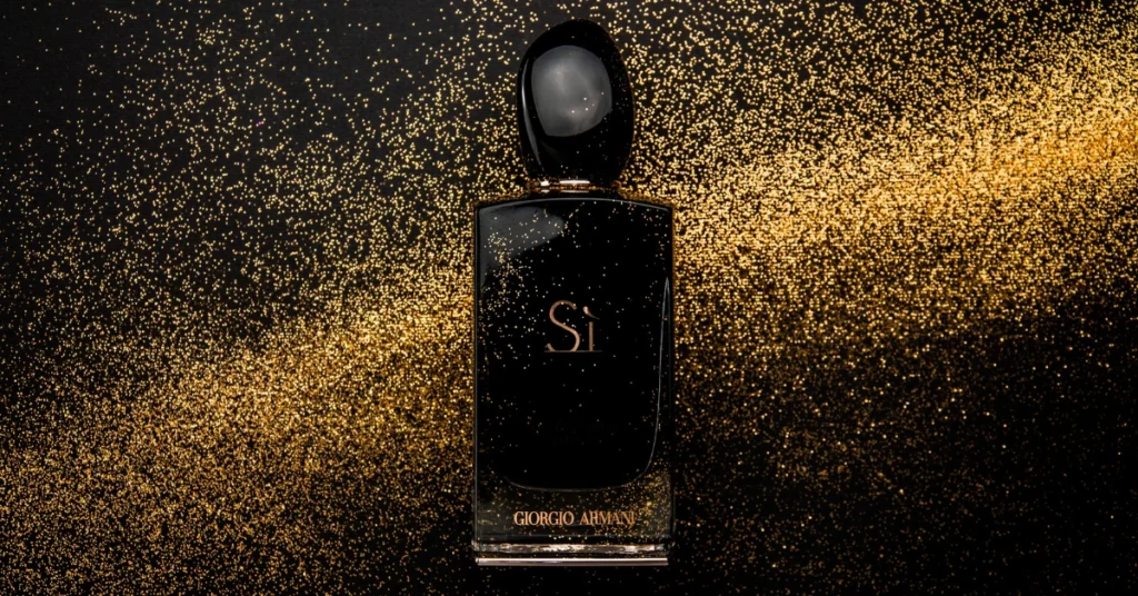 5 Senses Gift Ideas for Her 2024: 30 Unforgettable Gifts (#5 Will Surprise You!) 6 black Fragrance with gold powder in the background