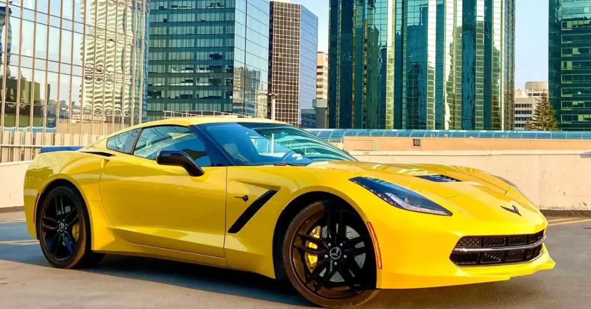 15 Unique Gifts For Corvette Lovers 2024: Perfect Presents 5 yellow corvette on a roof top