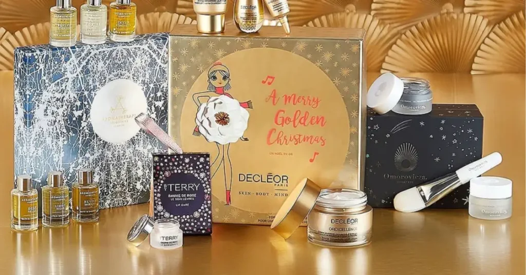 Gifts for Asian Moms 2024: Ideas Even Strict Parents Would Love 6 skincare products on golden background